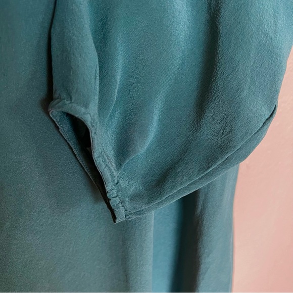 EUC Urban Outfitters Emerald Green Silky Shift Tunic Dress by Rapscallion - Picture 3 of 7